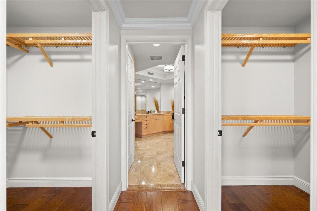 Primary Bedroom 2 walk-in closets
