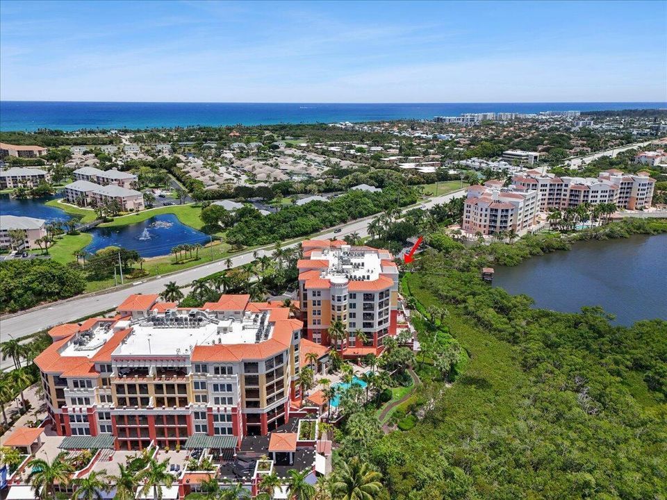 Aerial View of Jupiter Yacht Club