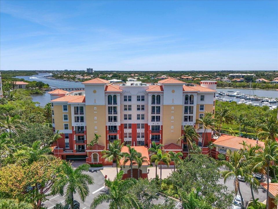 Aerial View of Jupiter Yacht Club