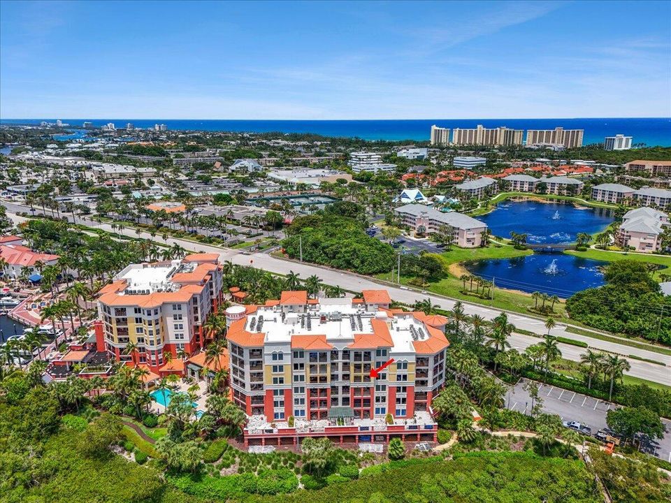 Aerial View of Jupiter Yacht Club