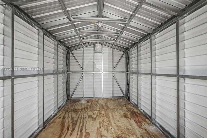 interior of shed