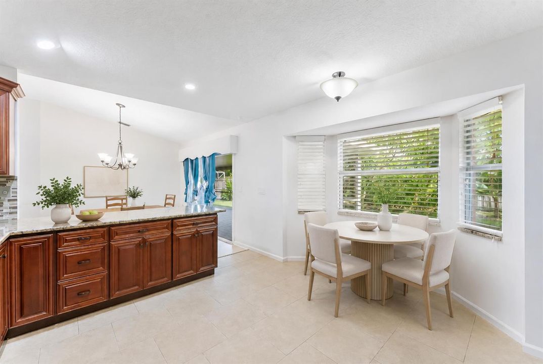 Staged Dining Area
