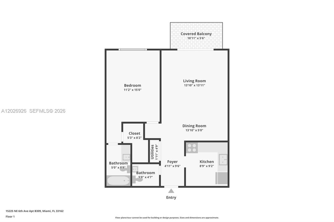 En Venta: $175,000 (1 camas, 2 baños, 740 Pies cuadrados)
