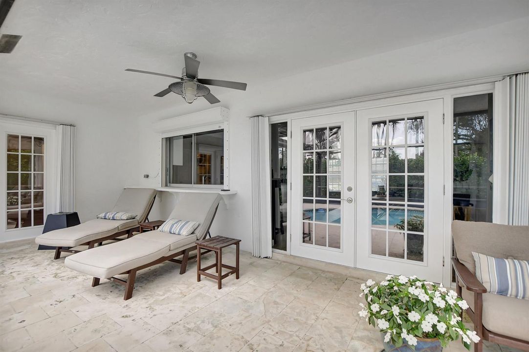 French Door Access to the Pool/Patio
