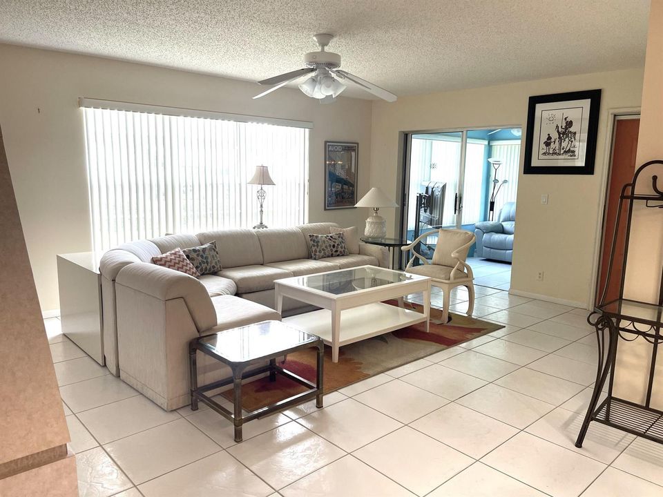 Living room and Florida room view