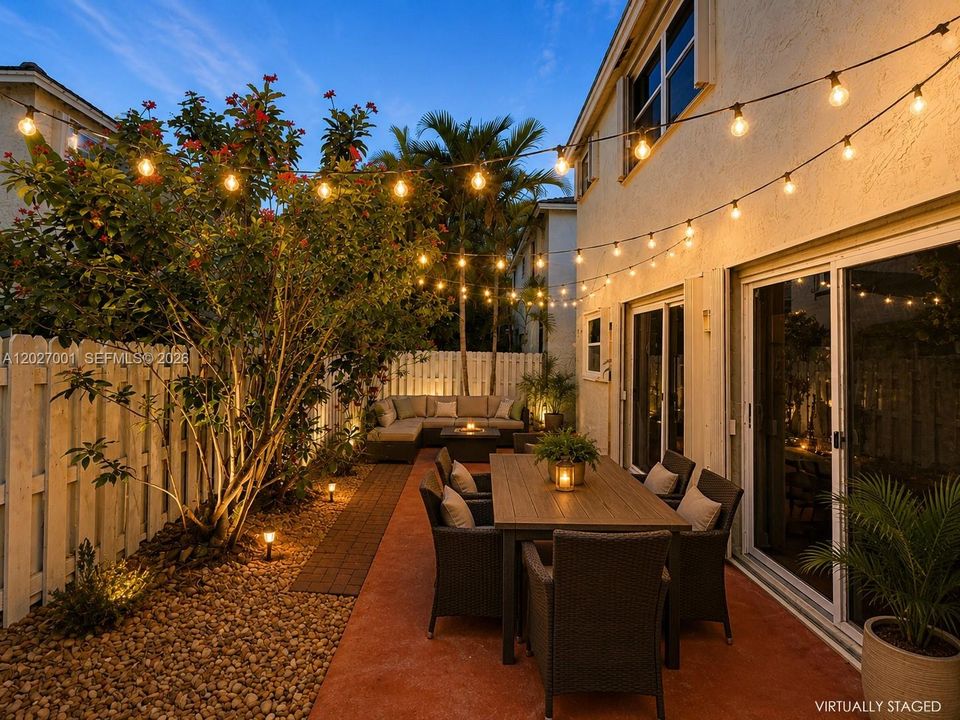 Patio at Dusk