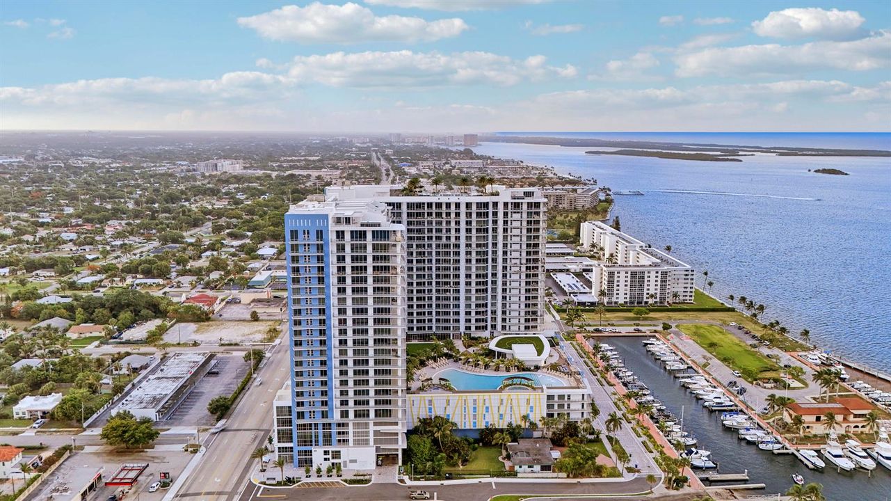 Aerial from South facing North