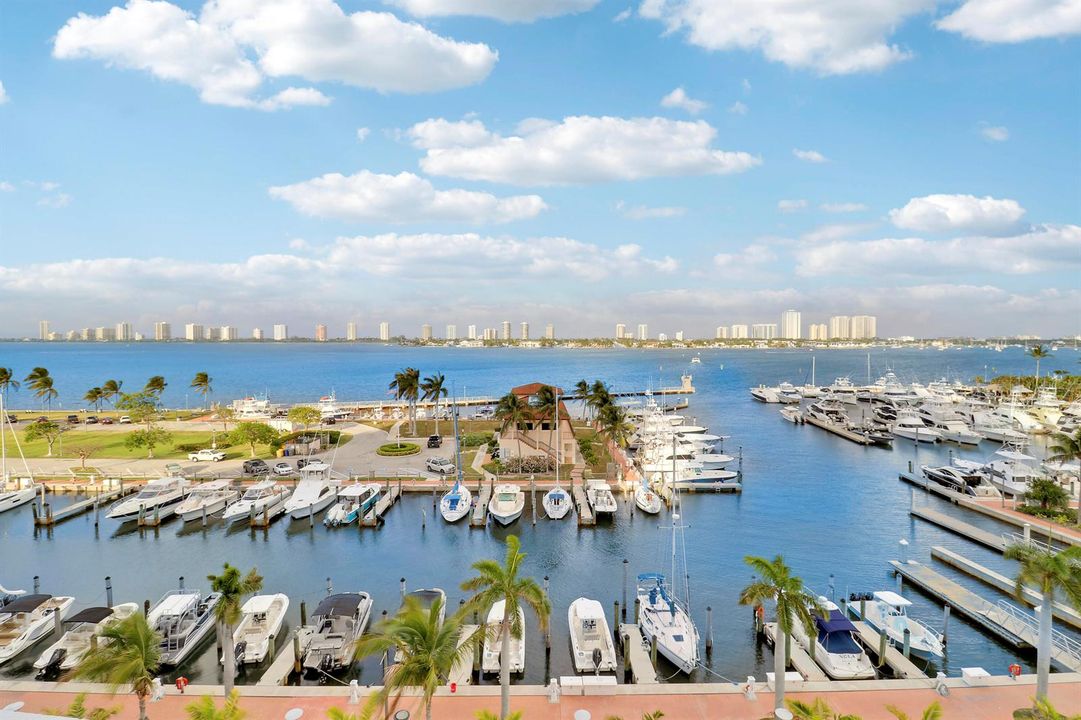 Marina view from social room