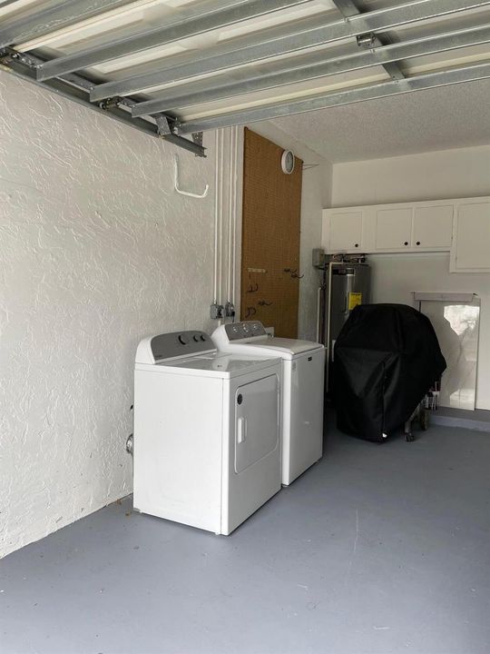 Garage Washer, Dryer and Grill
