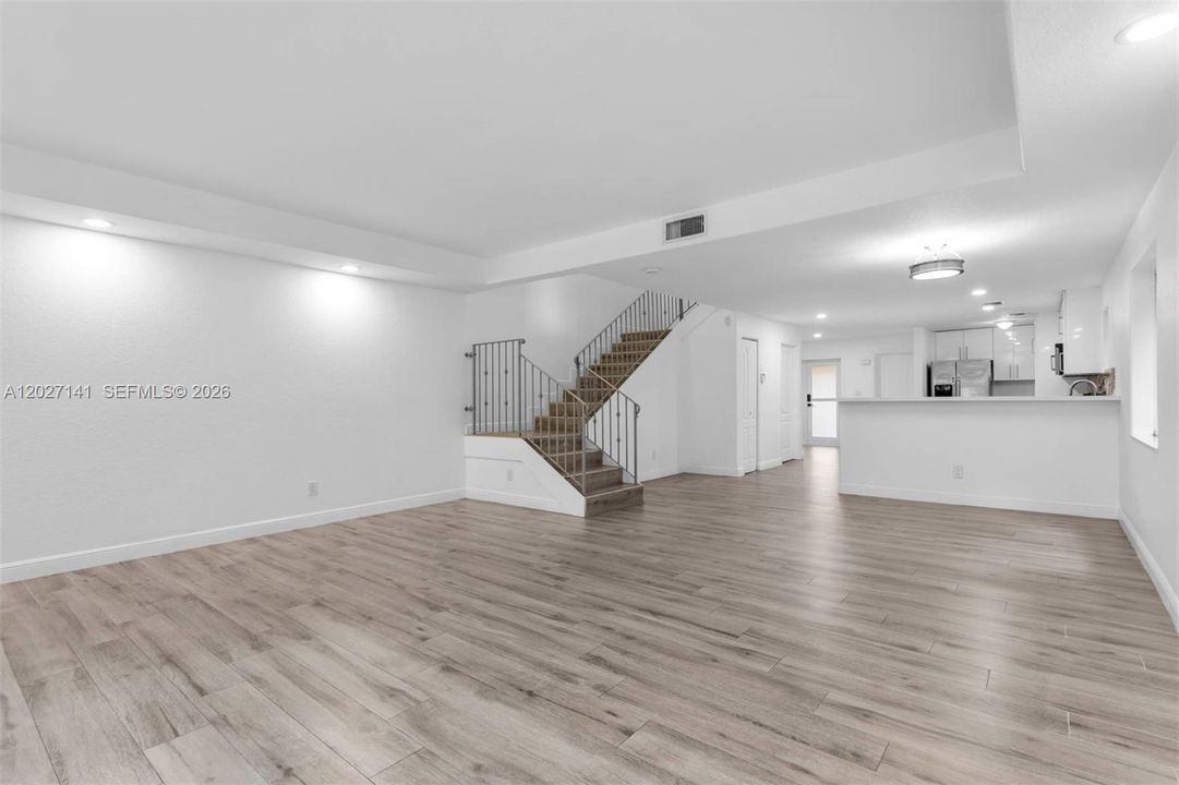 Living/family/dining with Open kitchen