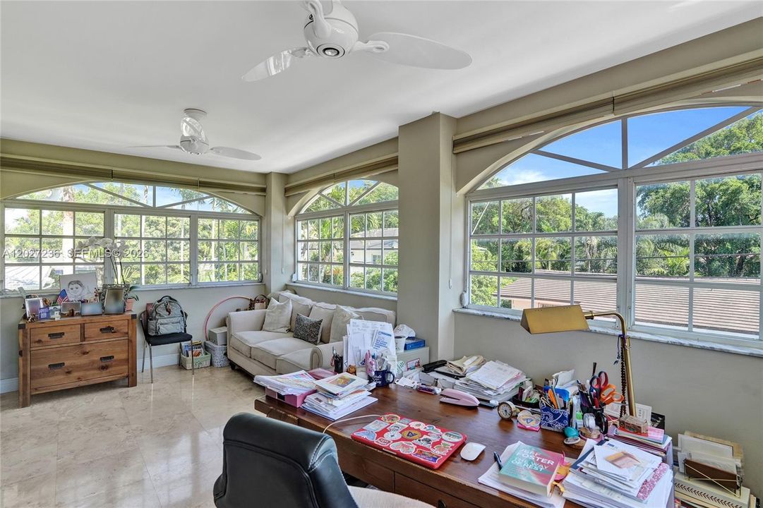 Currently being used as an office but could be a 5th bedroom as it has a closet.
