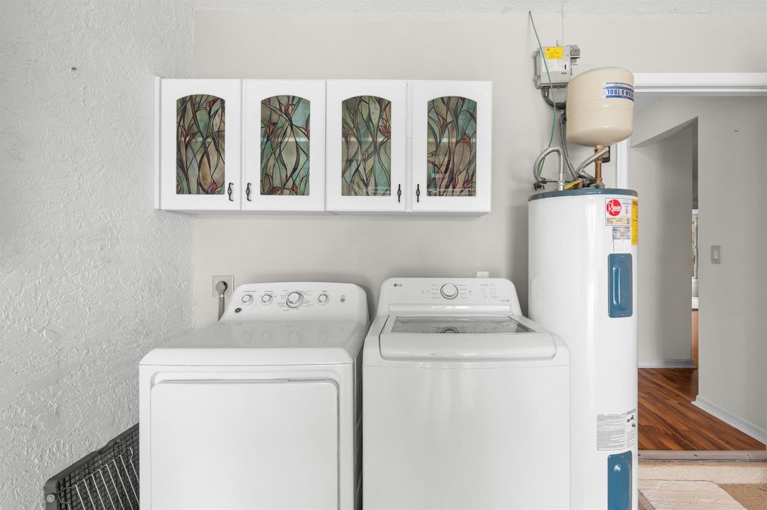 Washer and dryer included, of course