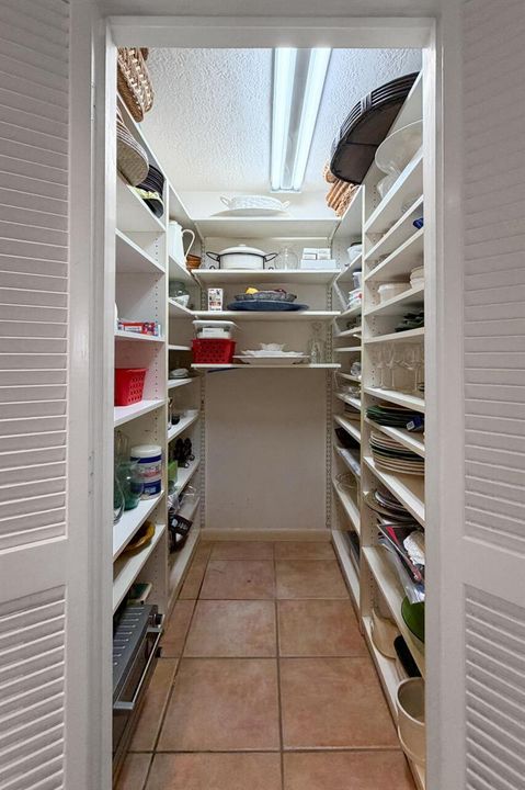 Spacious Walk-In Pantry