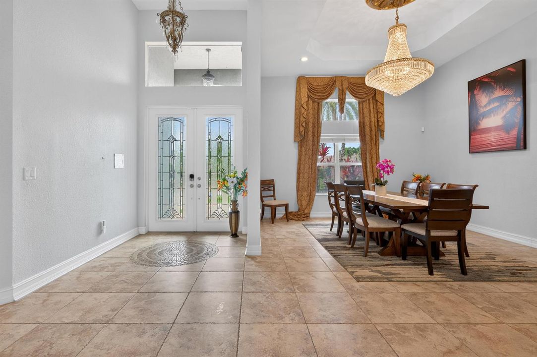 Front door entry - formal dinning