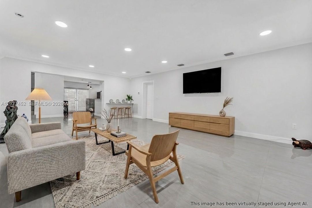 Living room rendering