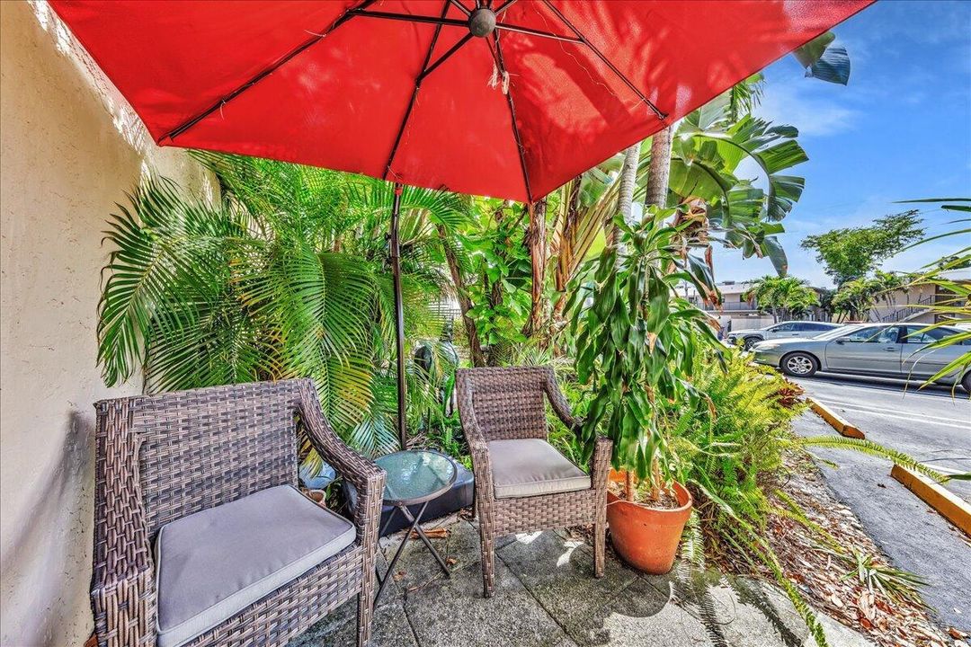 Rear patio