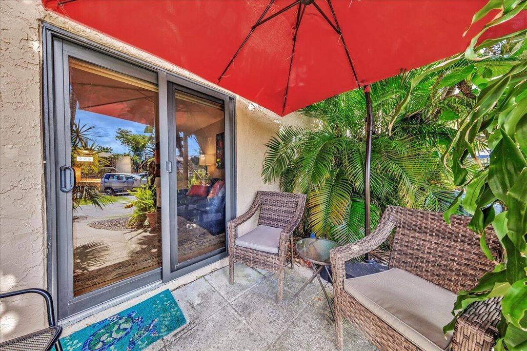 Rear patio