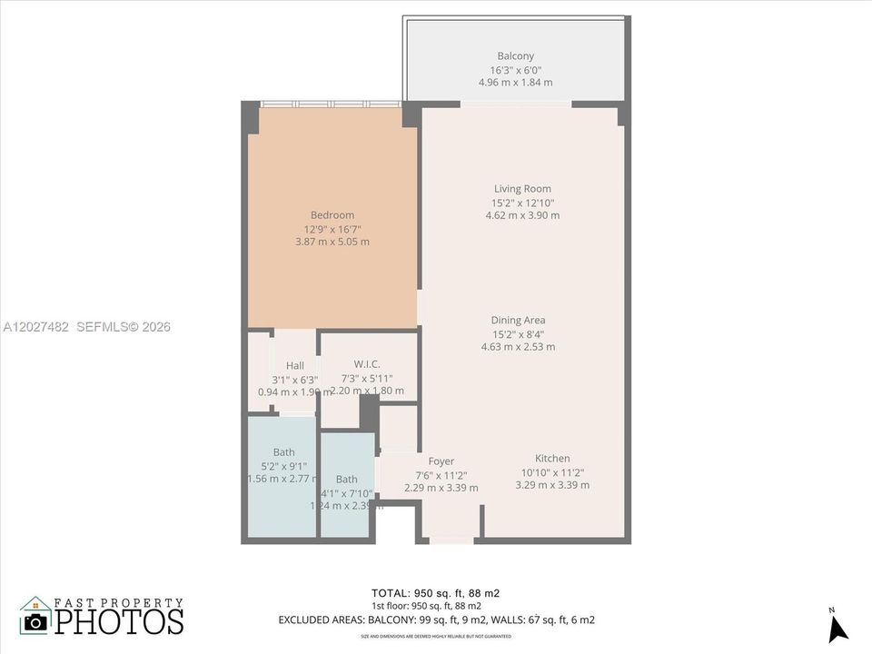 Active With Contract: $2,200 (1 beds, 1 baths, 950 Square Feet)