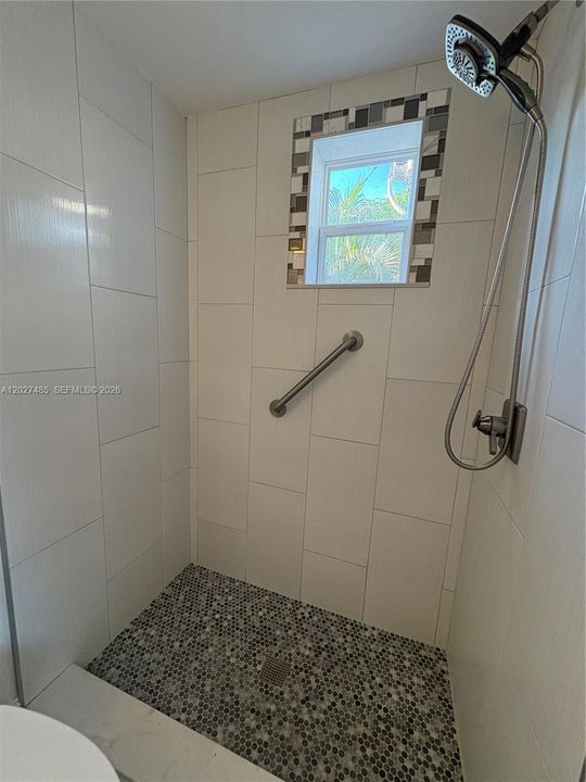Recently tiled shower