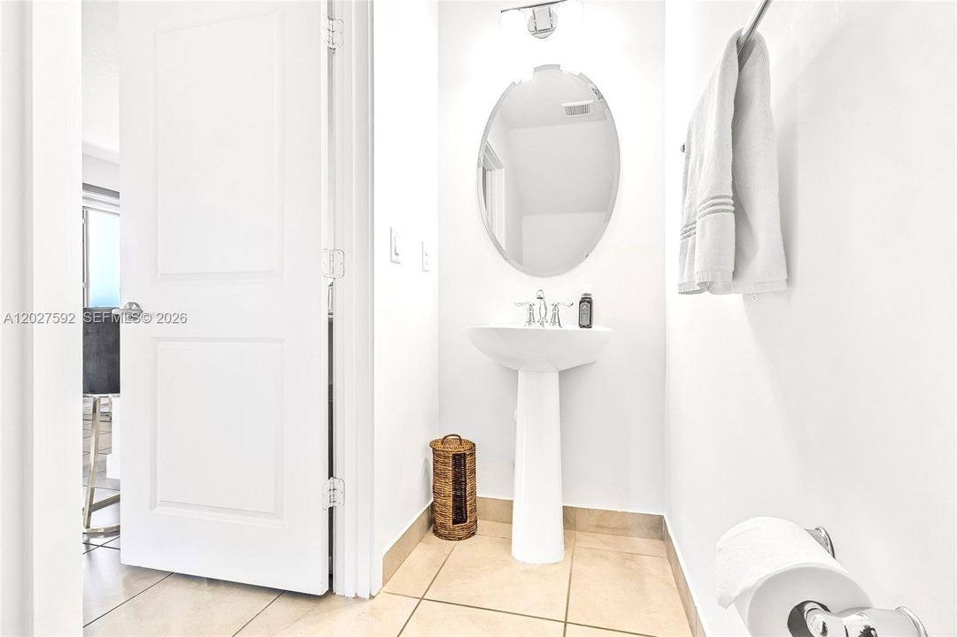 Downstairs half bathroom