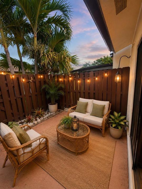 AI enhanced patio