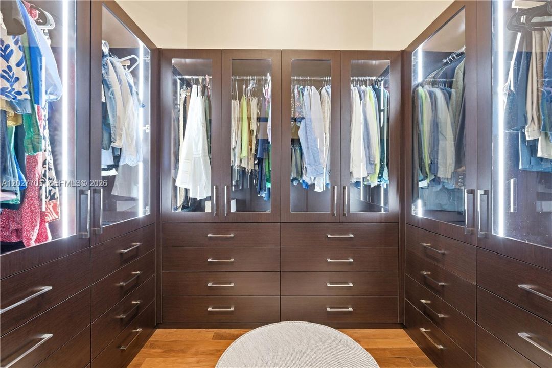 Additional His & Hers Closet on each side