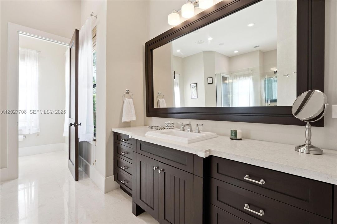 His & Hers sides, each with their own water closets