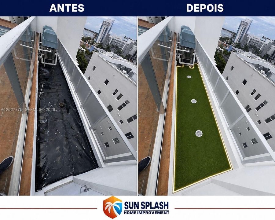 Before and After/ building ongoing on major renovations on all amenities