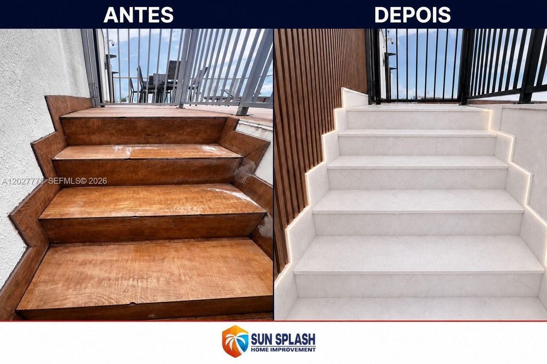 Before and After/ building ongoing on major renovations on all amenities