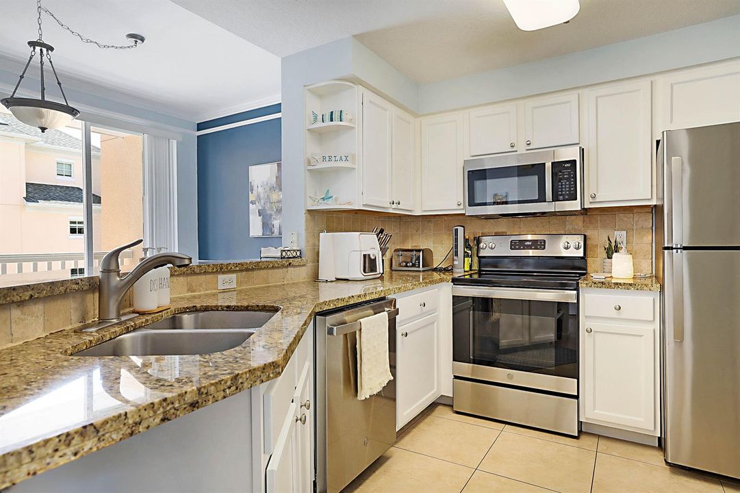 Kitchen open to living