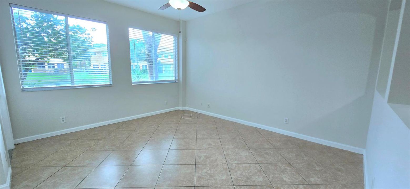 Family room lake view