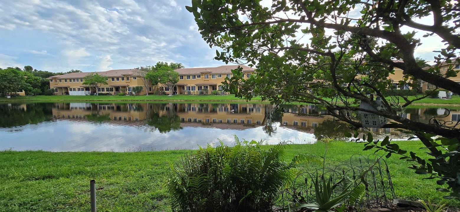 Lake view from townhome