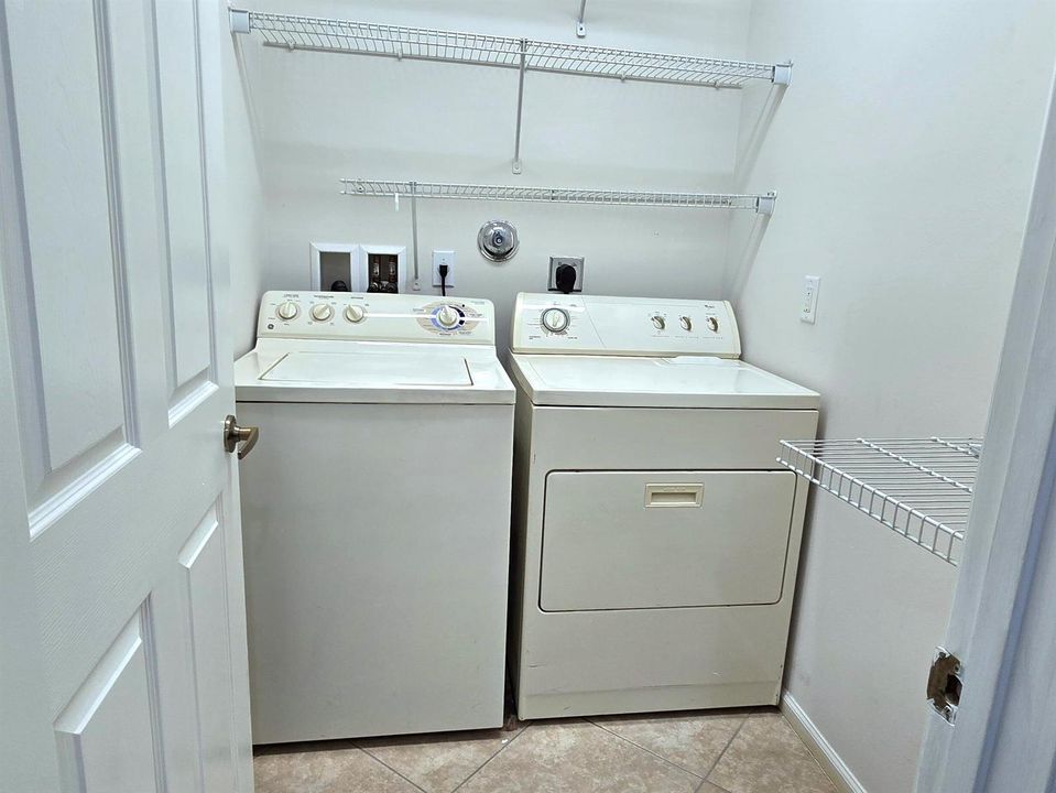 Washer dryer upstairs