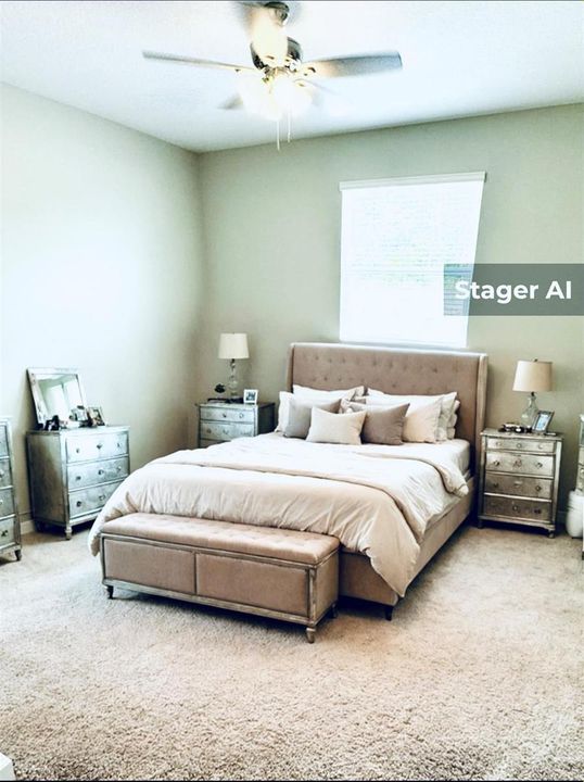 Staged Master Bedroom