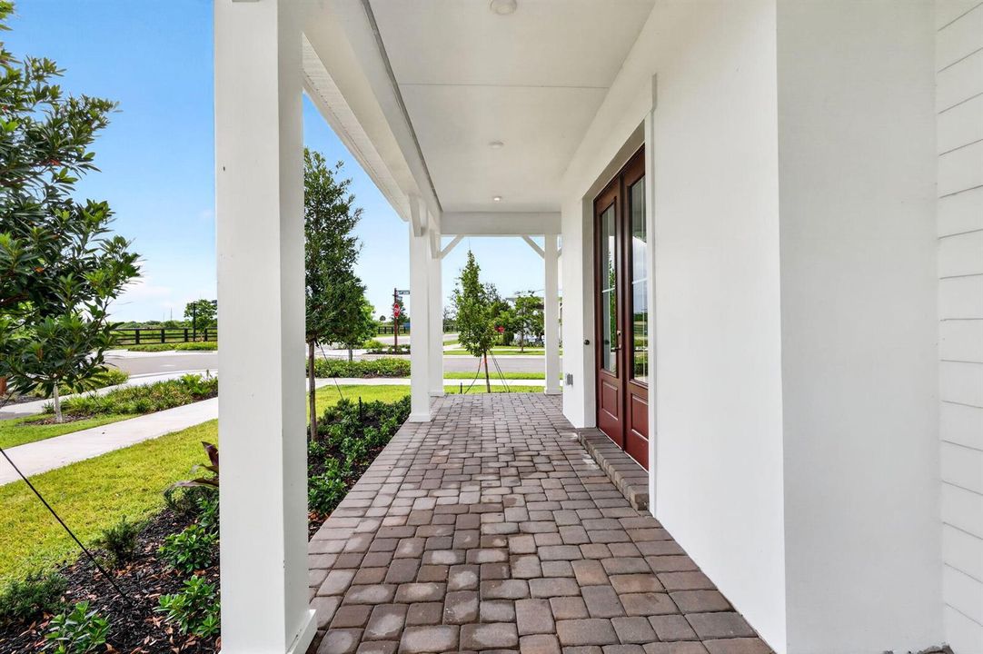 Wrap-around porch