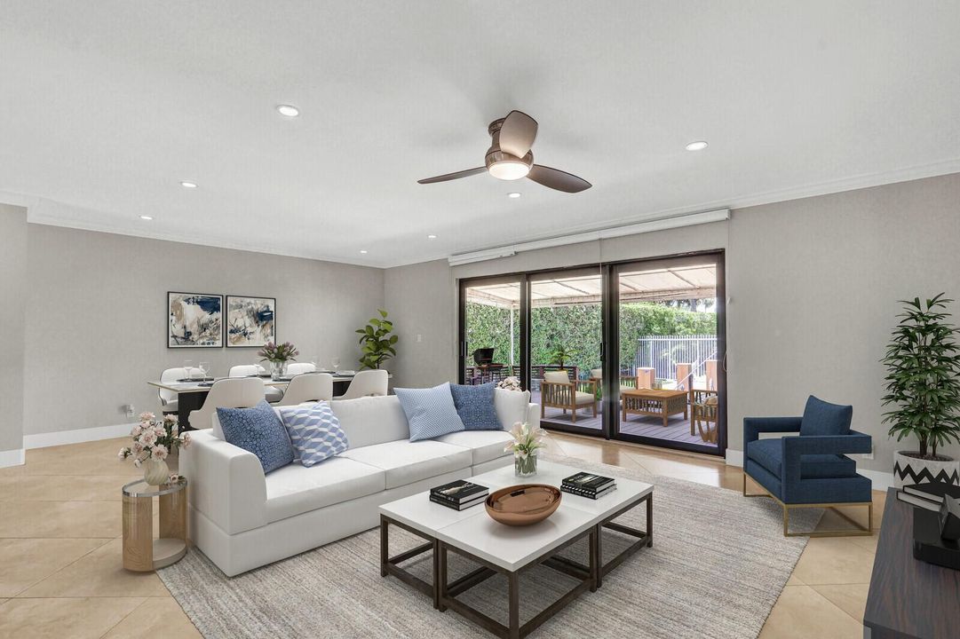 Virtually Staged Living Room