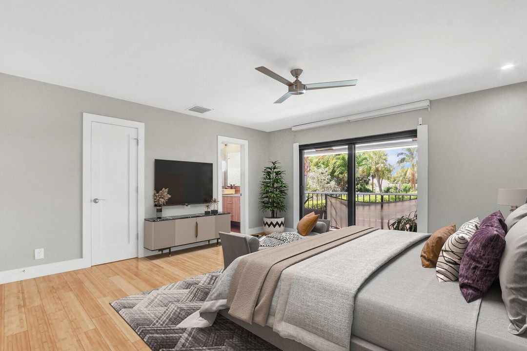 Virtually Staged Primary Bedroom