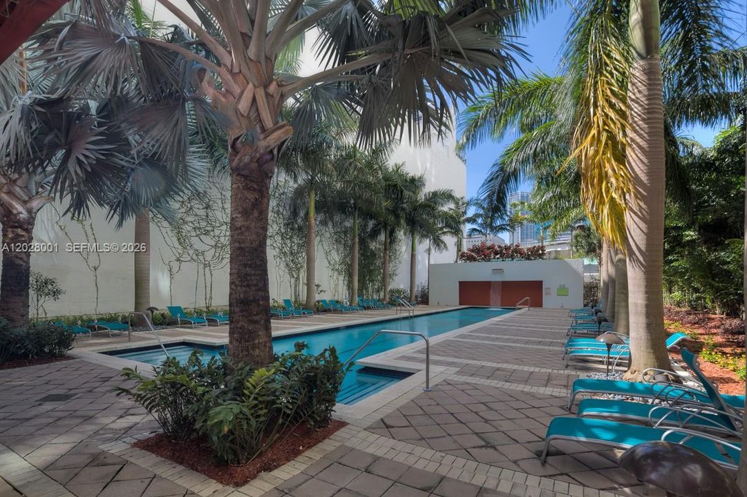 Serene lap pool