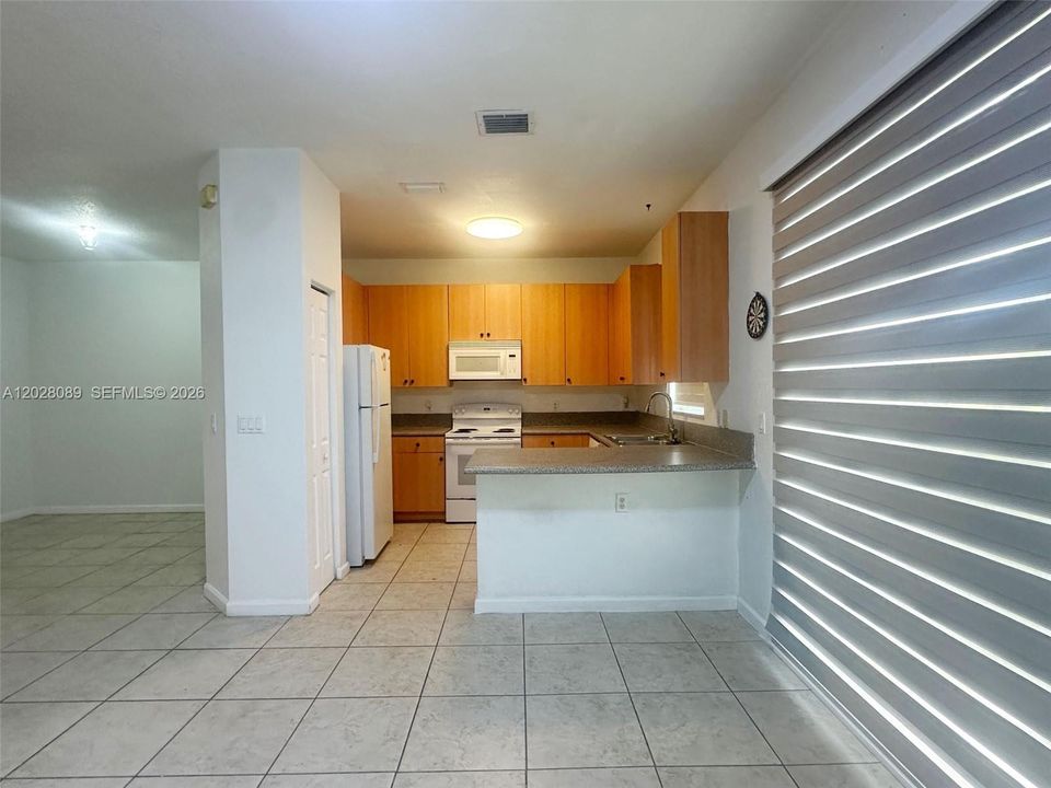 View of the Kitchen from the family room