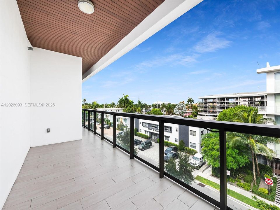 West Facing Balcony from 2nd Bedroom