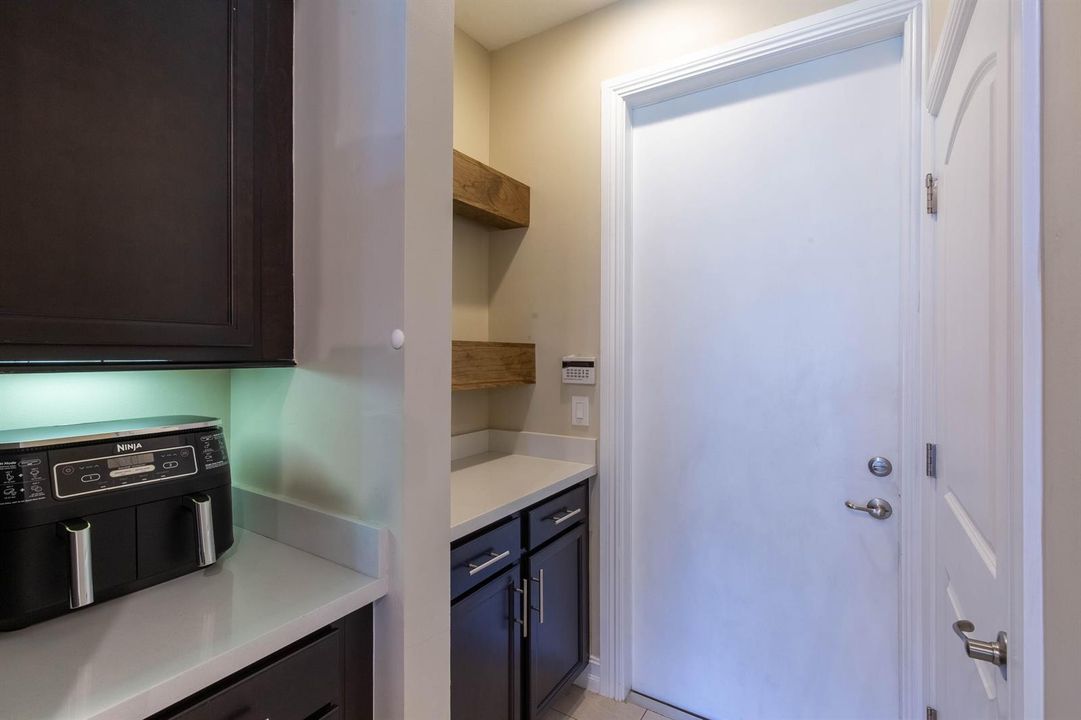 Large pantry and storage space