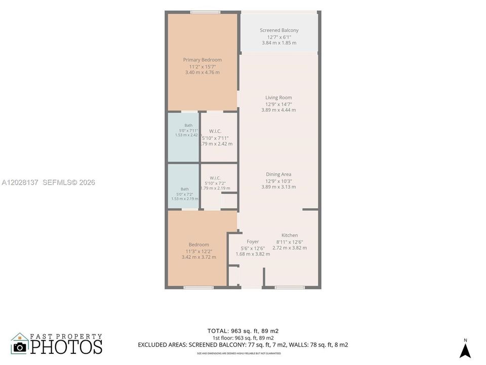 For Sale: $345,000 (2 beds, 2 baths, 963 Square Feet)