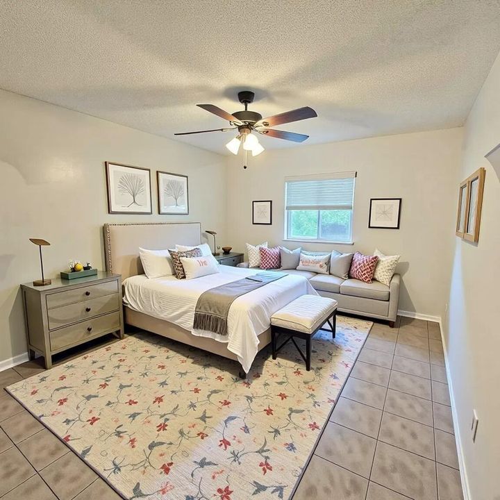 Virtual stage bedroom