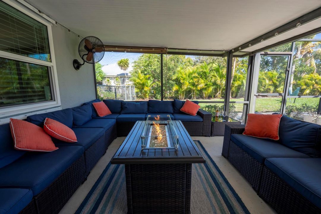 Patio with seating