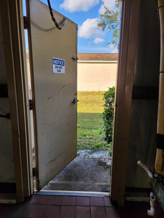Back Exit door