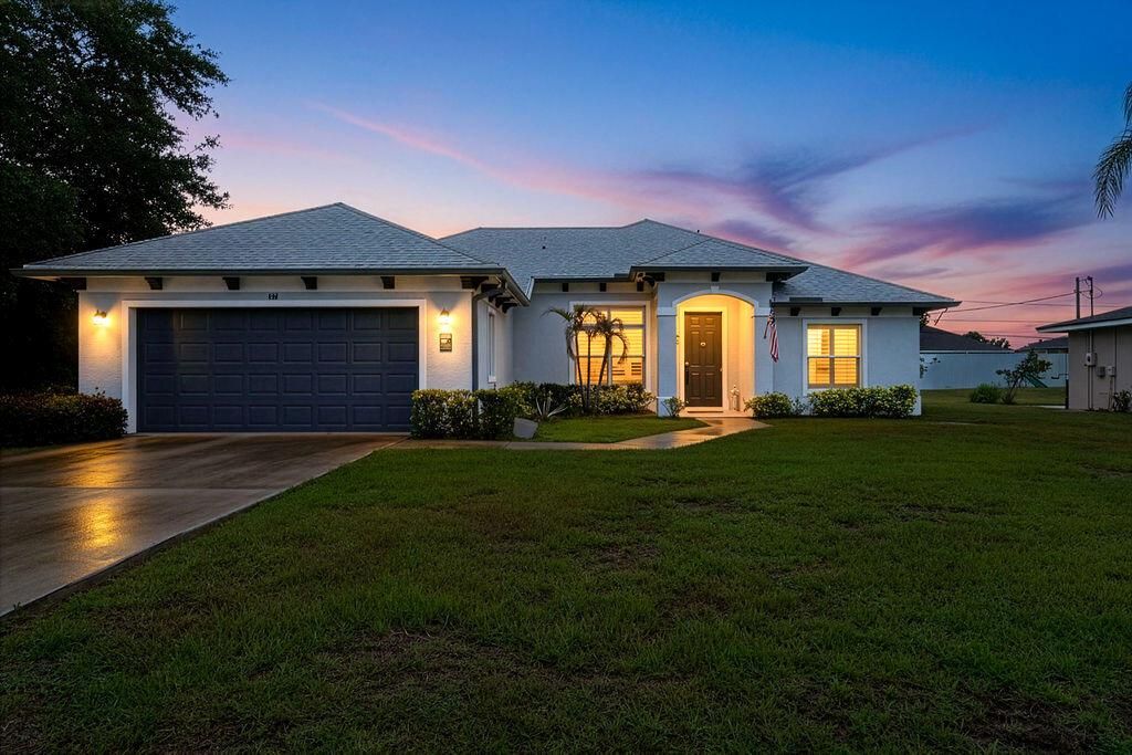Front Driveway Twilight