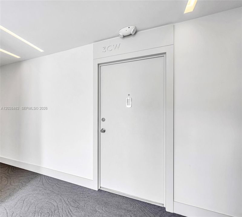 Front door to condo