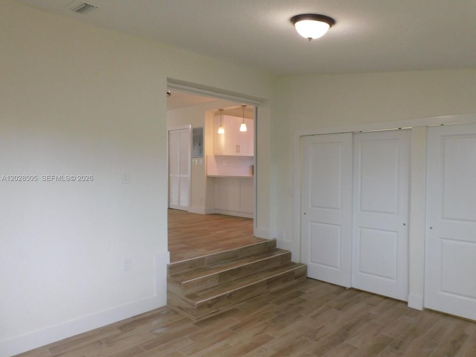 Same wood floors throughout the entire home.