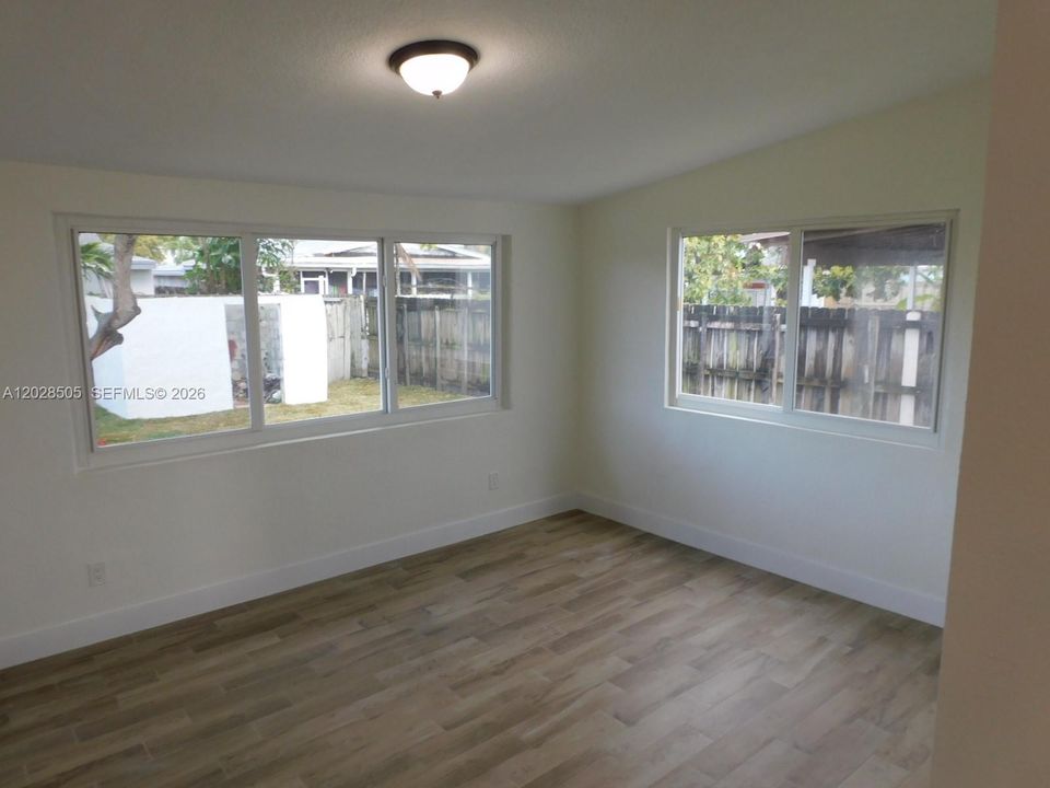 Plenty of natural light.