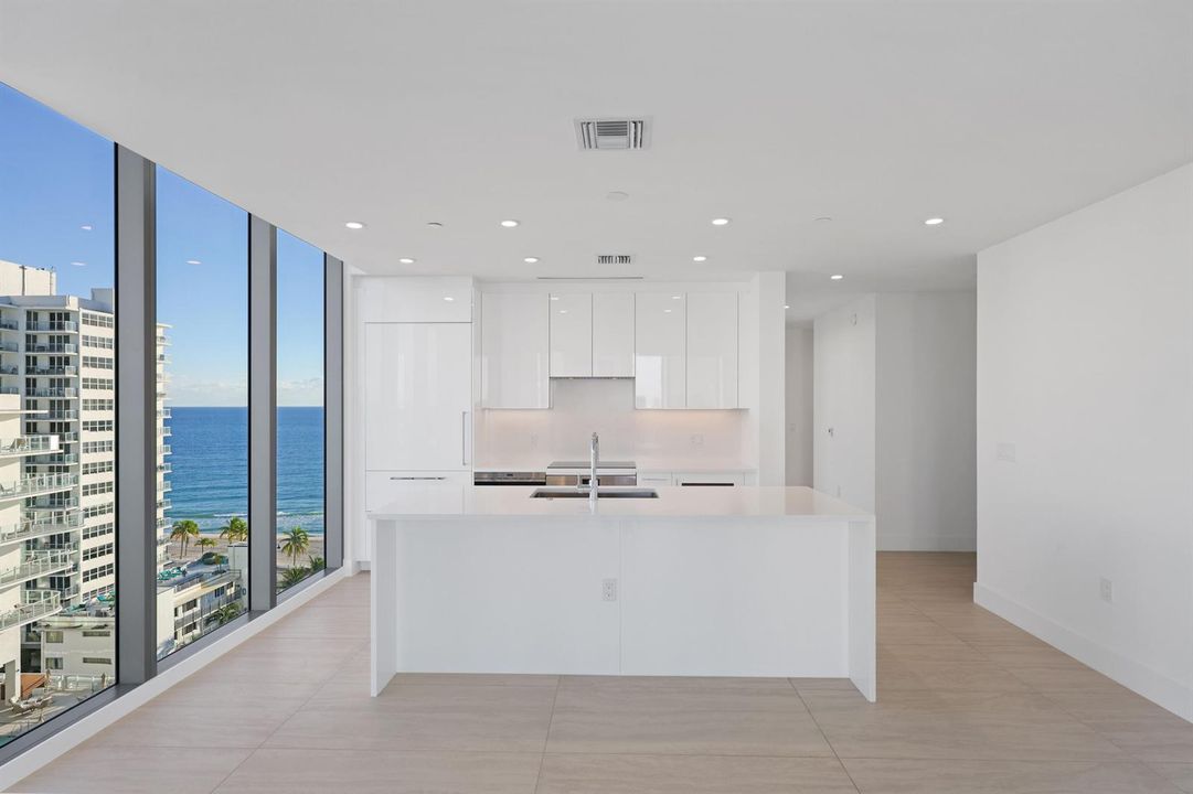 Kitchen with Ocean View
